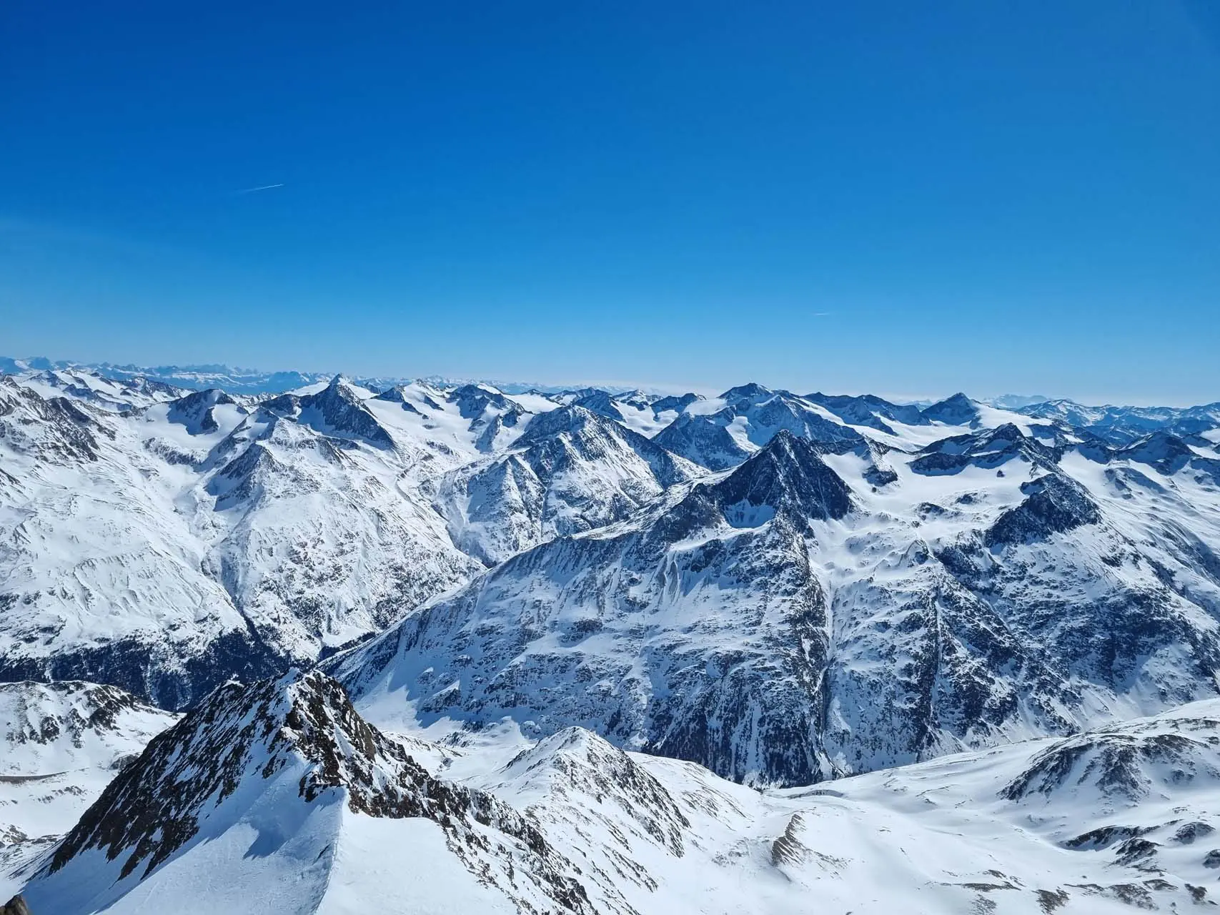 Panorama Wildspitze Gipfel
